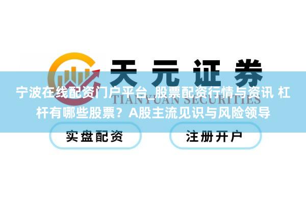 宁波在线配资门户平台_股票配资行情与资讯 杠杆有哪些股票？A股主流见识与风险领导